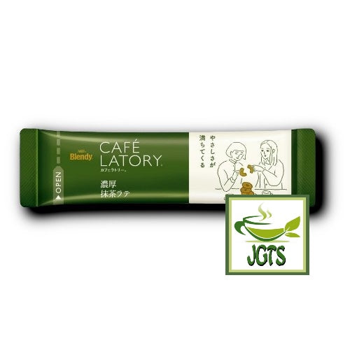 AGF Blendy Cafe Latory Matcha Latte 6 Sticks - individually  wrapped stick type