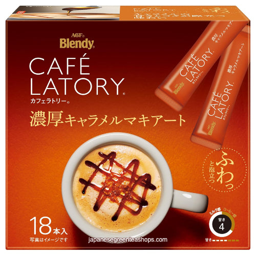 AGF Blendy Cafe Latory Rich Caramel Macchiato 18 Sticks