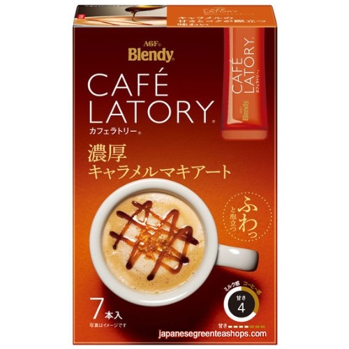 AGF Blendy Cafe Latory Rich Caramel Macchiato 7 Sticks