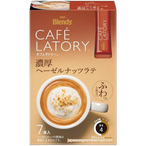 AGF Blendy Cafe Latory Rich Hazelnut Latte 7 Sticks 