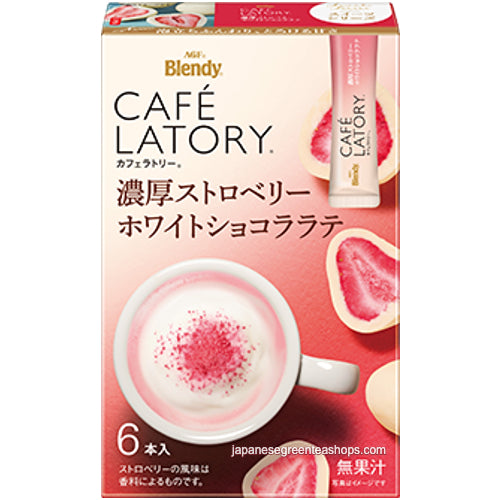 (AGF) Blendy Cafe Latory Rich Strawberry White Chocolate Latte 