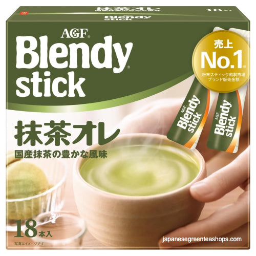 (AGF) Blendy Matcha Au Lait 18 Sticks