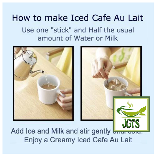 (AGF) Blendy Stick Black Tasting Assortment - How to make Iced Cafe Au Lait