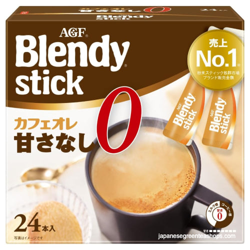 (AGF) Blendy Stick Cafe Au Lait (No Sugar) Instant Coffee 24 Sticks