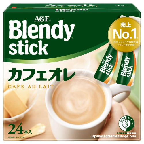 (AGF) Blendy Stick Cafe Au Lait (Original) Instant Coffee 24 sticks