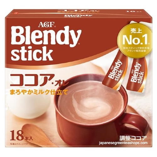 (AGF) Blendy Stick Cocoa Au Lait Instant Cocoa 18 Sticks