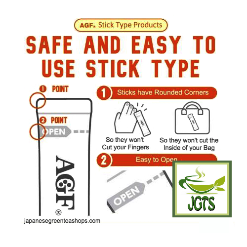 (AGF) Luxurious Coffee Shop Special Blend - Safe Easy Open Sticks