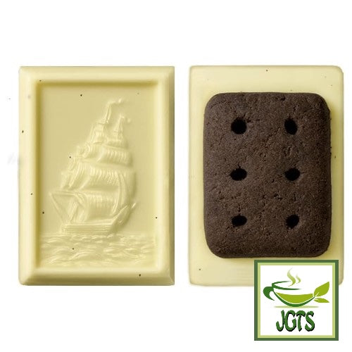 Bourbon Alfort Mini Chocolate Vanilla White -  White chocolate cocoa biscuits