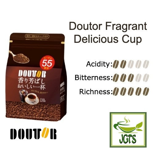 Doutor (Rich) Fragrant Delicious Cup Instant Coffee - Flavor Chart