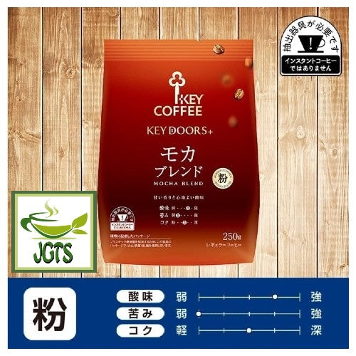 Key Coffee KEY DOORS Ground Coffee Mocha Blend - Flavor chart