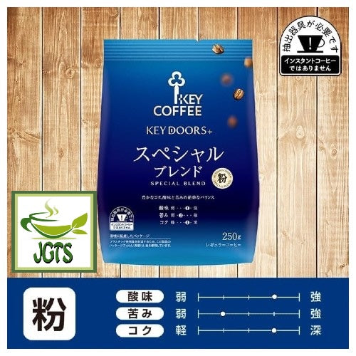 Key Coffee KEY DOORS Ground Coffee Special Blend - Flavor chart