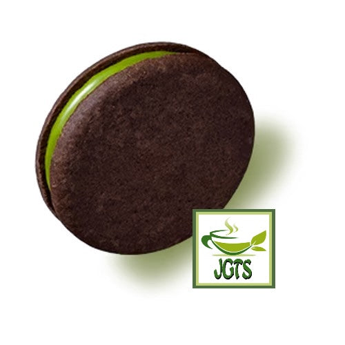 Meiji Dark Chocolate and Matcha Chocolate Sandwich - front view