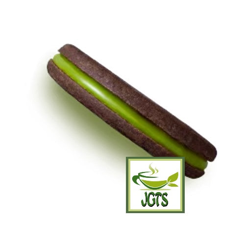 Meiji Dark Chocolate and Matcha Chocolate Sandwich - side view