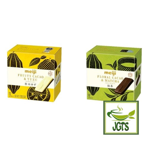 Meiji Floral Cocoa Matcha - Yuzu and Matcha premium chocolate