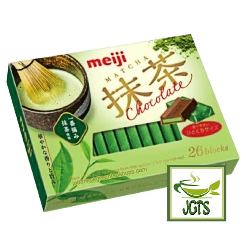 Meiji Matcha Chocolate - Outer box package