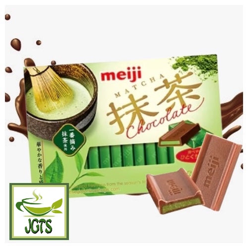 Meiji Matcha Chocolate - Real Uji Matcha and Chocolate