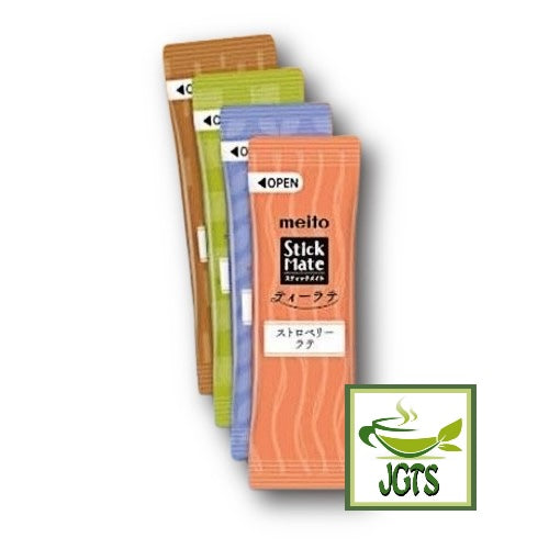 Meito Sangyo Stick Mate Tea Latte Assortment 20 Sticks - Individually wrapped sticks