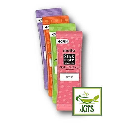 (Meito Sangyo) Stick Mate Fruit Tea Assortment 24 Sticks - individually wrapped sticks