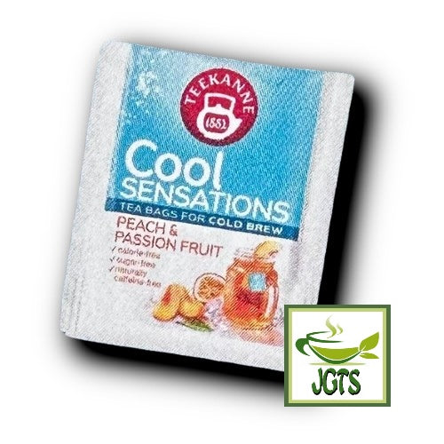 Pompadour Cool Sensation Peach & Passion Fruit Tea Bags - Individually packaged tea bags